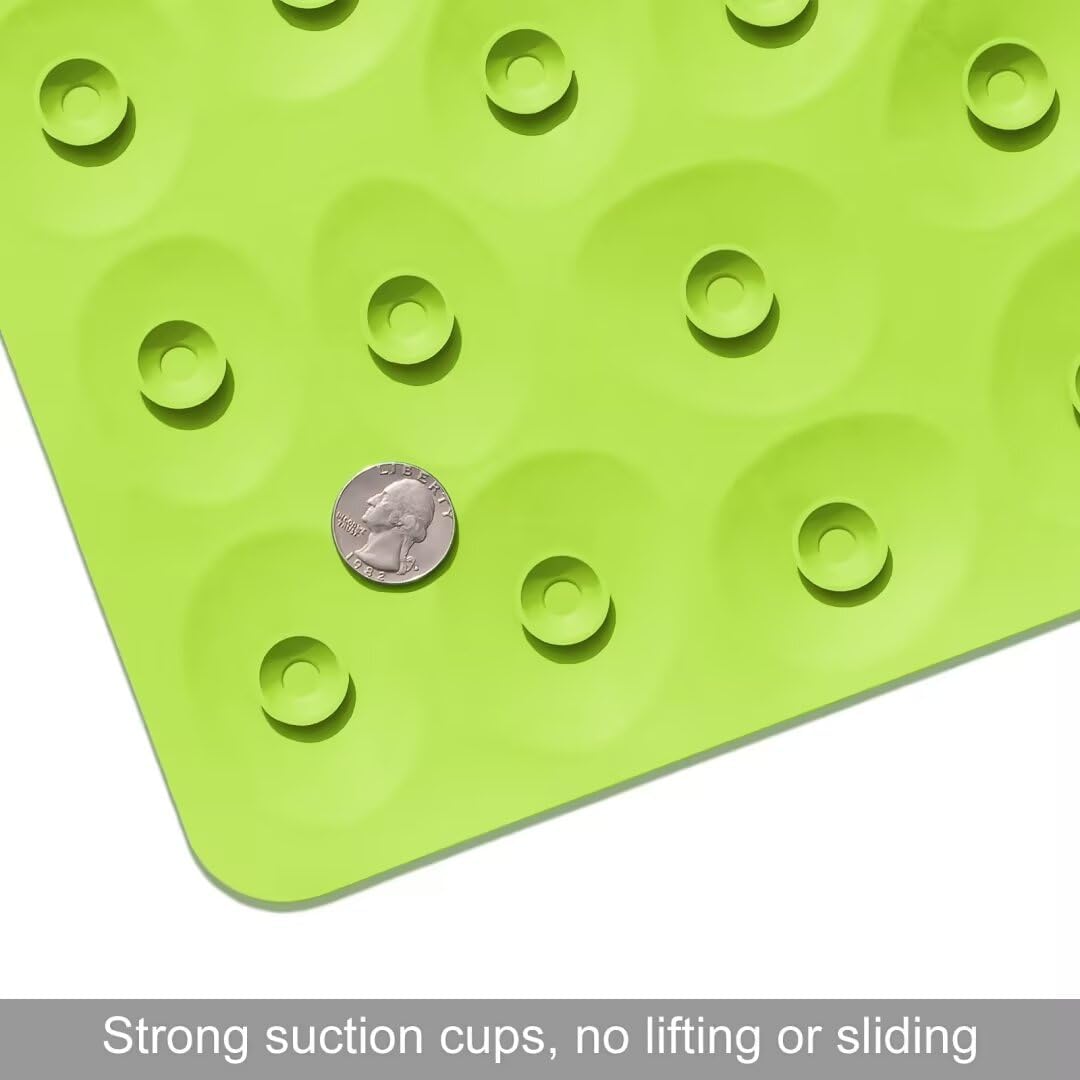Non-Slip Bathtub Mat OTHWAY Soft Rubber Bathroom Bathmat with Strong Suction Cups