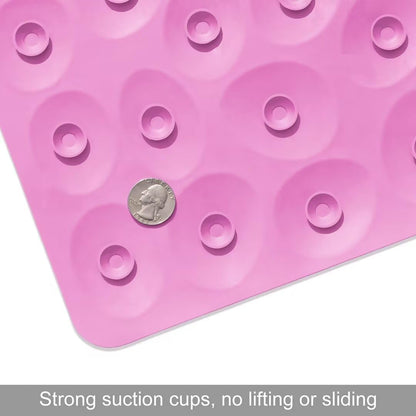 Non-Slip Bathtub Mat OTHWAY Soft Rubber Bathroom Bathmat with Strong Suction Cups