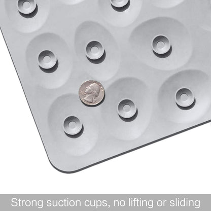 Non-Slip Bathtub Mat OTHWAY Soft Rubber Bathroom Bathmat with Strong Suction Cups