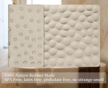 Non-Slip Bathtub Mat OTHWAY Soft Rubber Bathroom Bathmat with Strong Suction Cups