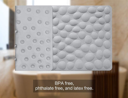Non-Slip Bathtub Mat OTHWAY Soft Rubber Bathroom Bathmat with Strong Suction Cups
