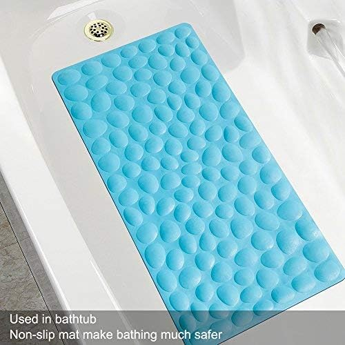 Non-Slip Bathtub Mat OTHWAY Soft Rubber Bathroom Bathmat with Strong Suction Cups