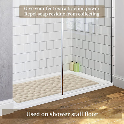 Non-Slip Bathtub Mat OTHWAY Soft Rubber Bathroom Bathmat with Strong Suction Cups