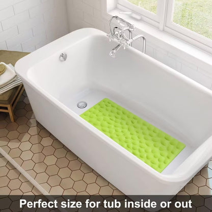 Non-Slip Bathtub Mat OTHWAY Soft Rubber Bathroom Bathmat with Strong Suction Cups