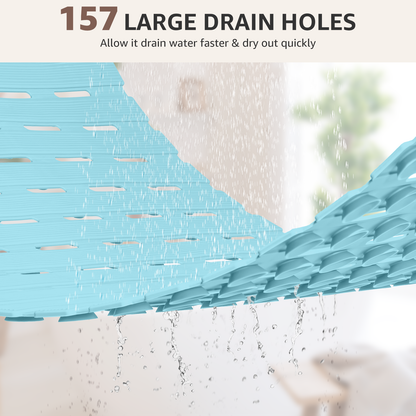 OTHWAY Non Slip Shower Mat for Tub & Inside Shower,36.6" x 16.9" Soft TPE Bath Mat with Suction Cups,Easy to Cut Shower Floor Mat,Machine Washable Bathtub Mats