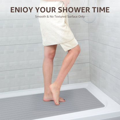 OTHWAY Extra Large Non-Slip Bath Mat with Strong Suction Cups, 28" x 17" Soft Rubber Shower Mat for Bathroom Floor, Durable & Skin-Friendly Bath Rug