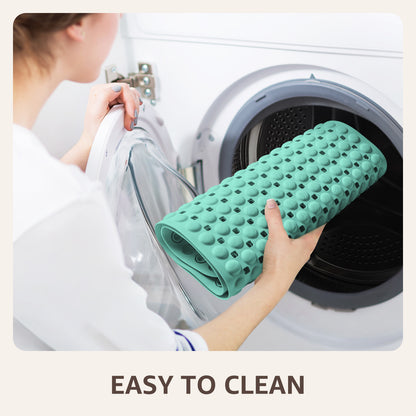 OTHWAY Non Slip Bath Tub Shower Mat with Suction Cups, Drain Holes, Bathtub Floor Liner Mats for Inside Shower Bathroom, Machine Washable, Soft on Feet, 35x16 Inch