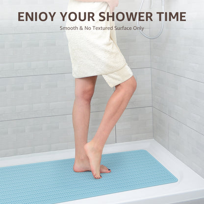OTHWAY Extra Large Non-Slip Bath Mat with Strong Suction Cups, 28" x 17" Soft Rubber Shower Mat for Bathroom Floor, Durable & Skin-Friendly Bath Rug