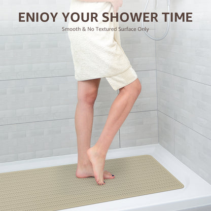 OTHWAY Extra Large Non-Slip Bath Mat with Strong Suction Cups, 28" x 17" Soft Rubber Shower Mat for Bathroom Floor, Durable & Skin-Friendly Bath Rug