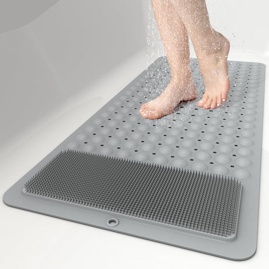 Extra Long Shower Foot Scrubber Mat for Tub