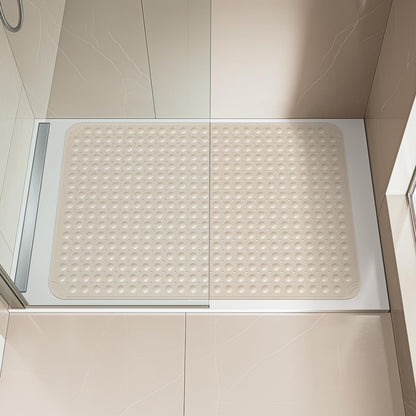 Large Anti-Slip Shower Mat with Drain Holes & Suction Cups