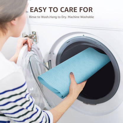 OTHWAY Extra Large Non-Slip Bath Mat with Strong Suction Cups, 28" x 17" Soft Rubber Shower Mat for Bathroom Floor, Durable & Skin-Friendly Bath Rug