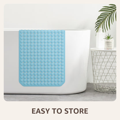 OTHWAY Non Slip Bath Tub Shower Mat with Suction Cups, Drain Holes, Bathtub Floor Liner Mats for Inside Shower Bathroom, Machine Washable, Soft on Feet, 35x16 Inch