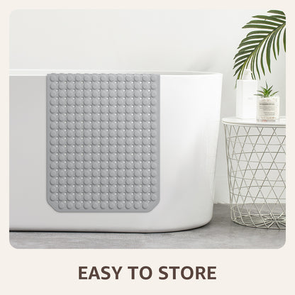 OTHWAY Non Slip Bath Tub Shower Mat with Suction Cups, Drain Holes, Bathtub Floor Liner Mats for Inside Shower Bathroom, Machine Washable, Soft on Feet, 35x16 Inch