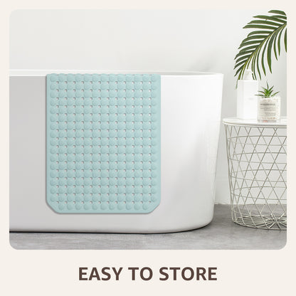 OTHWAY Non Slip Bath Tub Shower Mat with Suction Cups, Drain Holes, Bathtub Floor Liner Mats for Inside Shower Bathroom, Machine Washable, Soft on Feet, 35x16 Inch