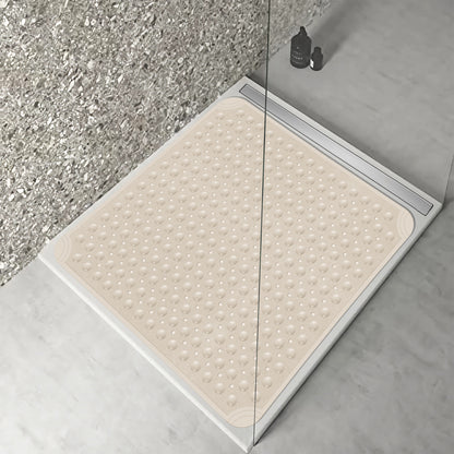 OTHWAY Square Shower Mat 32"x 32", TPE Non Slip Shower Mat for Walk in Shower Stall, Inside Shower Mats with Drain Holes Suction Cups, Anti-Slip for Elderly Kids