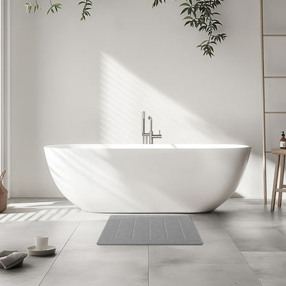 Yolife 32"x 20" Diatomite Bath Mat, Super Absorbent Quick-Dry Stone Bathroom Floor Mat, Non-Slip Natural Diatomaceous Earth Shower Rug, Large Bath Pad for Bathroom, Kitchen, Entryway, Easy to Clean