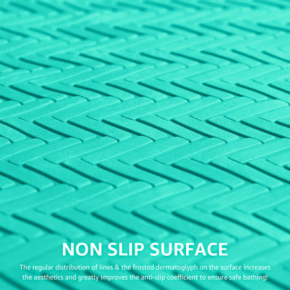 Anti-Slip Rubber Baby Bath Mat - Strong Suction Cups (Grey)