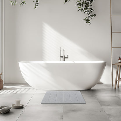 Yolife 32"x 20" Diatomite Bath Mat, Super Absorbent Quick-Dry Stone Bathroom Floor Mat, Non-Slip Natural Diatomaceous Earth Shower Rug, Large Bath Pad for Bathroom, Kitchen, Entryway, Easy to Clean