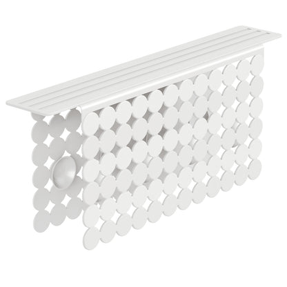 OTHWAY 9.5"x12" Non-Slip Double Sink Divider Protector Mat - Heavy-Duty Dish Drying Rack with Strong Suction Cups, Easy to Clean & No Smell Kitchen Sink Tray for Glassware, Plates & Dishes