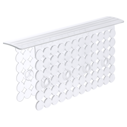 OTHWAY 9.5"x12" Non-Slip Double Sink Divider Protector Mat - Heavy-Duty Dish Drying Rack with Strong Suction Cups, Easy to Clean & No Smell Kitchen Sink Tray for Glassware, Plates & Dishes