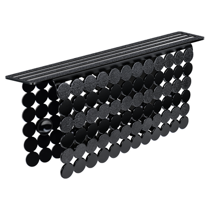 OTHWAY 9.5"x12" Non-Slip Double Sink Divider Protector Mat - Heavy-Duty Dish Drying Rack with Strong Suction Cups, Easy to Clean & No Smell Kitchen Sink Tray for Glassware, Plates & Dishes