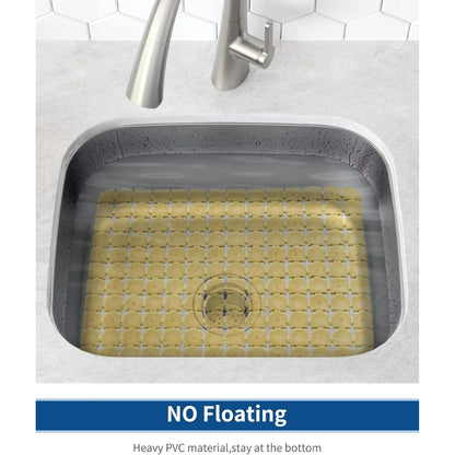 Bligli 2-Pack Sink Mats - 15.7"x11.8" Non-Slip PVC Liners, Quick-Dry Kitchen Protector for Stainless Steel/Ceramic, Dish Drying Mat