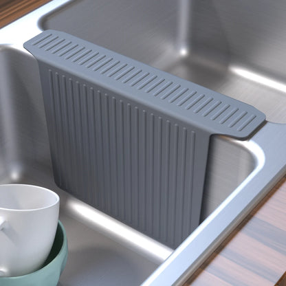Bligli Silicone Sink Divider Mat - 11.8x5.3 inch Non-Slip Kitchen Organizer, Dish & Glassware Protector for Double Basins, Scratch & Stain Resistant, Durable & Flexible