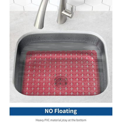 Bligli 2-Pack Sink Mats - 15.7"x11.8" Non-Slip PVC Liners, Quick-Dry Kitchen Protector for Stainless Steel/Ceramic, Dish Drying Mat